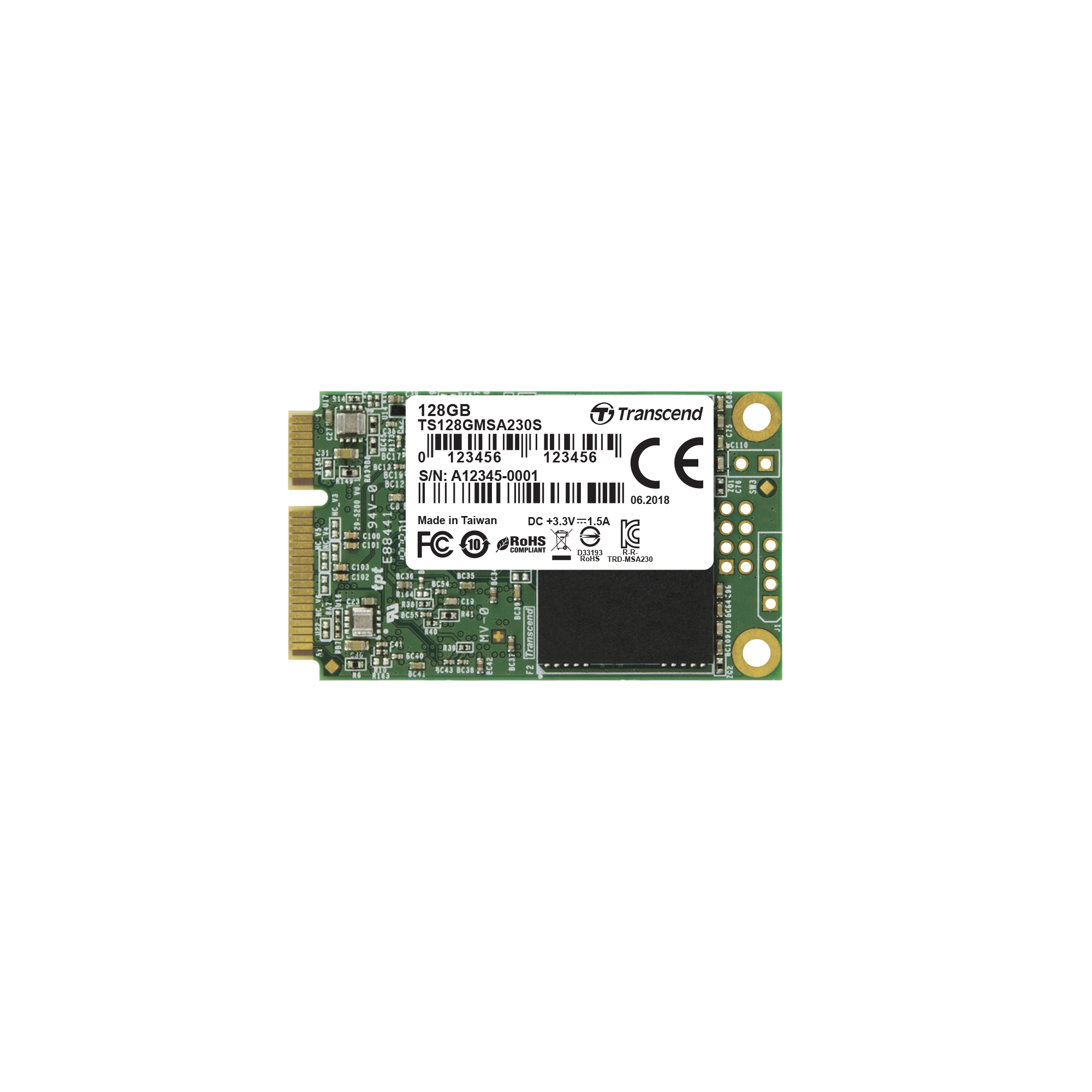 SSD mSATA  128GB Transcend 230S