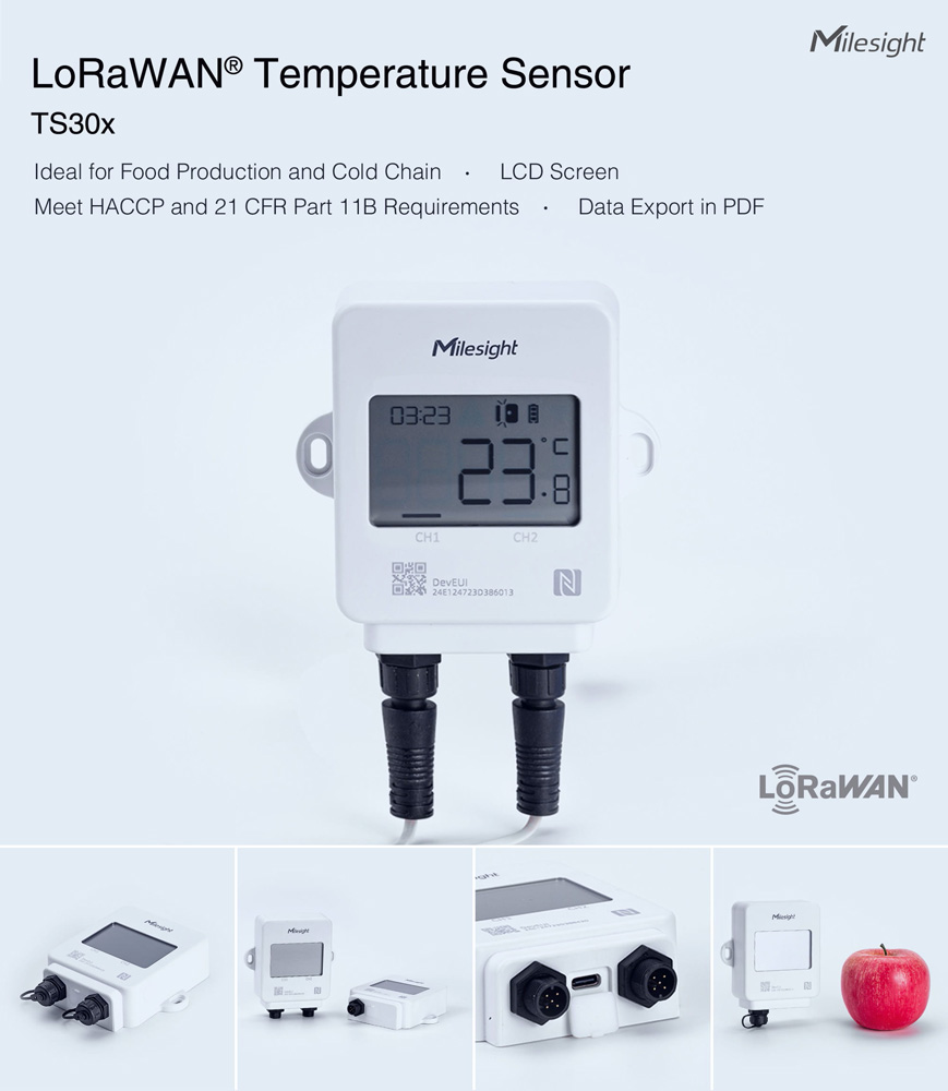 Milesight IoT Temperature Sensor, TS301-868M