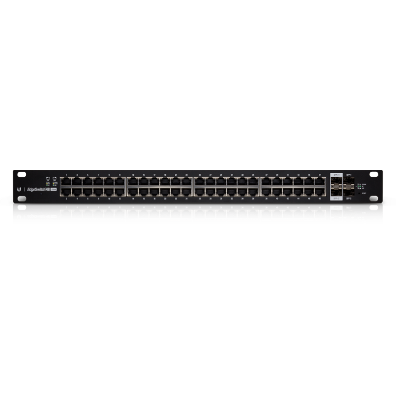 Ubiquiti EdgeSwitch 48 / 48 Gigabit RJ45 Ports / 2 SFP+ Ports / 2 SFP Ports / 750W / PoE+ / ES-48-750W