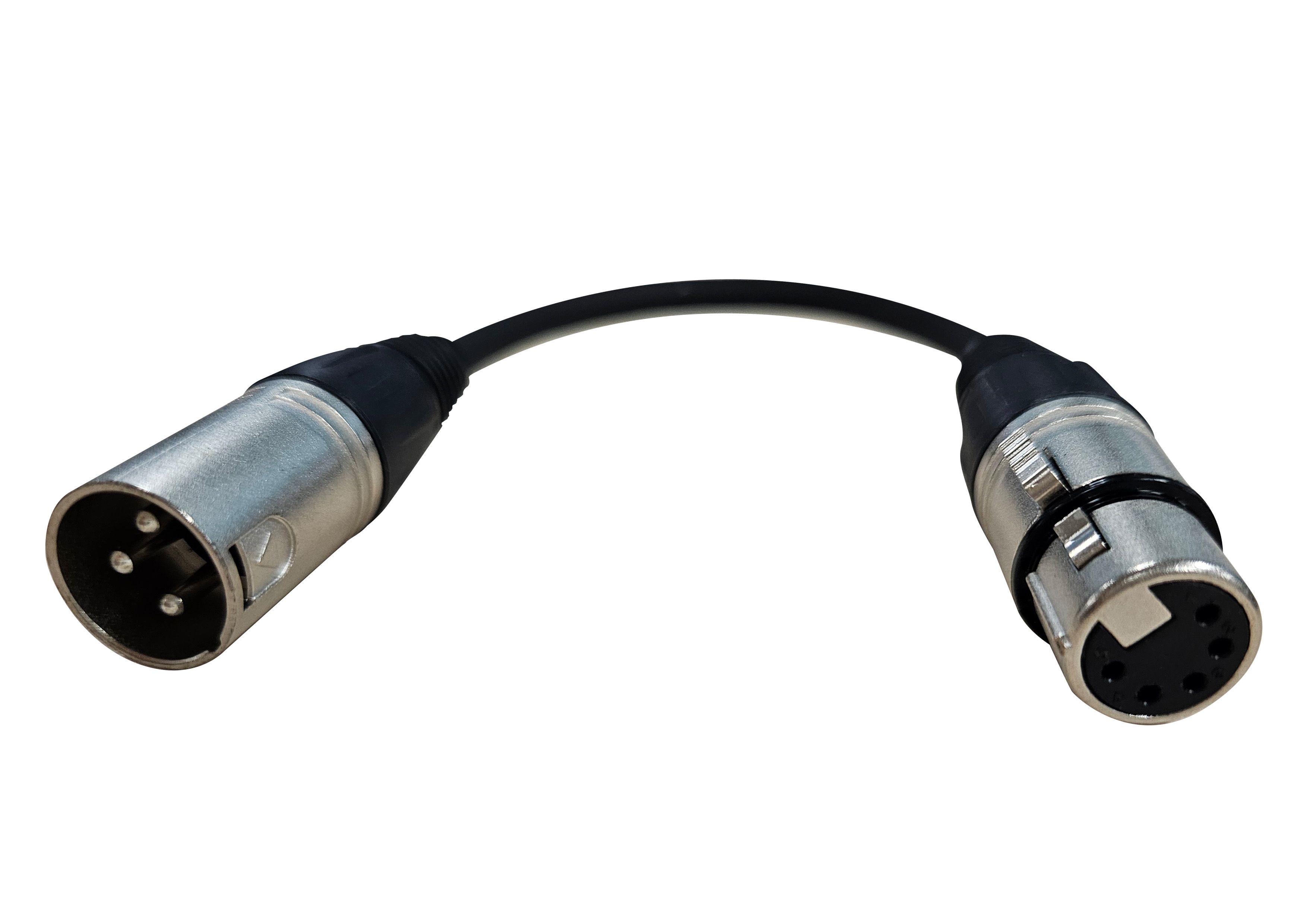 Synergy 21 LED DMX Kabel 3-Pin male -> 5-Pin female Synergy 21 LED DMX Kabel 3-Pin male -> 5-Pin female