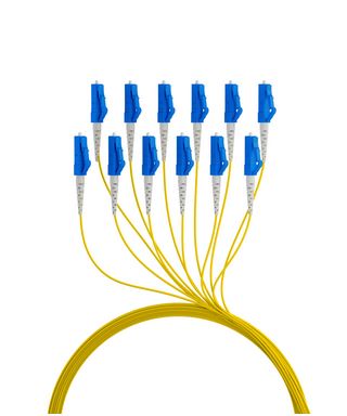 LWL-Kabel, Trunkkabel U-DQ(ZN)BH 12G 9/125, LC/LC OS2  10m, Ring,