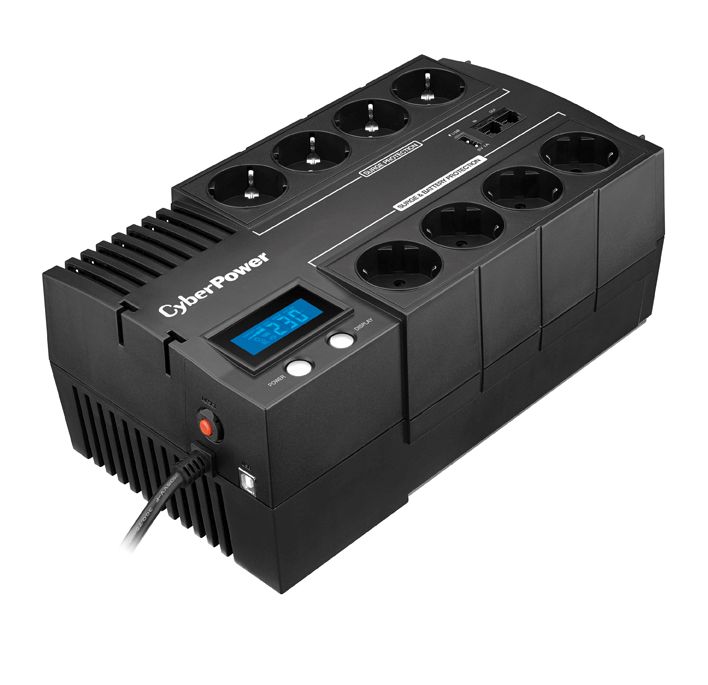 CyberPower BR1200ELCD uninterruptible power supply (UPS) Line-Interactive 1.2 kVA 720 W 8 AC outlet(s)