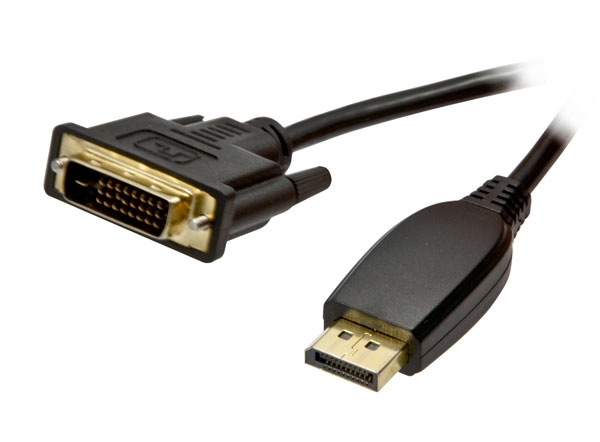 Kabel Video DisplayPort 1.1 => DVI-D 24+1, ST/ST,  5m, Full HD 1920*1080@60hz, Synergy21,