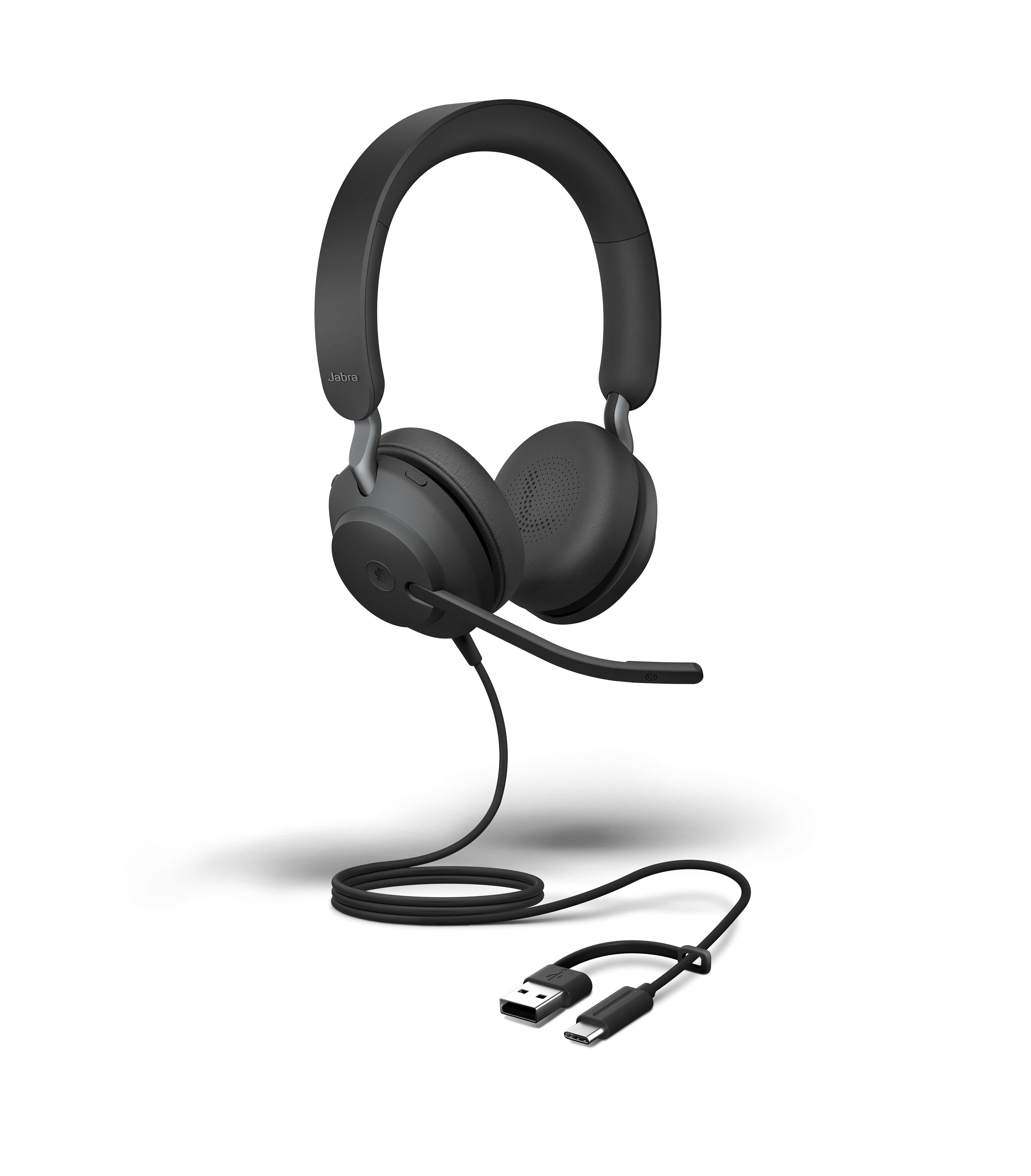 Jabra Evolve2 40 SE Headset Wired Head-band Office/Call center USB Type-C / USB Type-A Black