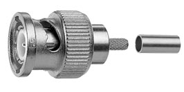 TelegäRtner Kabelstecker, BNC, 75Ohm, Cr/Cr