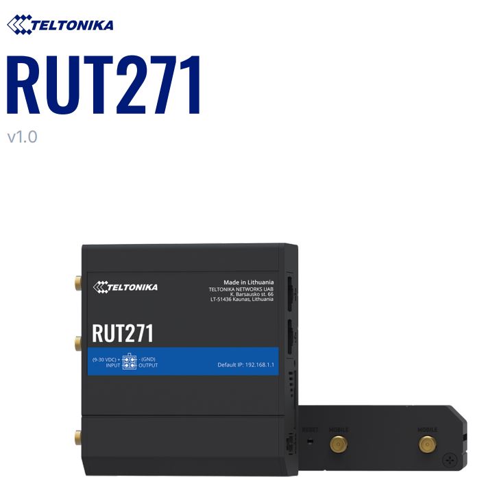 Teltonika RUT271 (Global) 5G Cellular network router