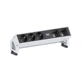 Bachmann DESK2 Power Strip 3x Outlets 2x GST18 White