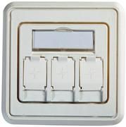 Telegärtner Modulträger UP-Dose für3xAMJ-Mod./Kupplung Telegärtner Modulträger UP-Dose für3xAMJ-Mod./Kupplung