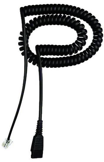 Jabra Kabel QD -> RJ10 Lucent und Cisco 79xx spiral Jabra Kabel QD -> RJ10 Lucent und Cisco 79xx spiral