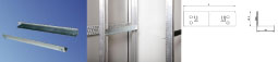 Vertiv(KnüRr) Zub.L-Schiene, L 611mm,T 640, EinhäNgbar/Verschraubbar