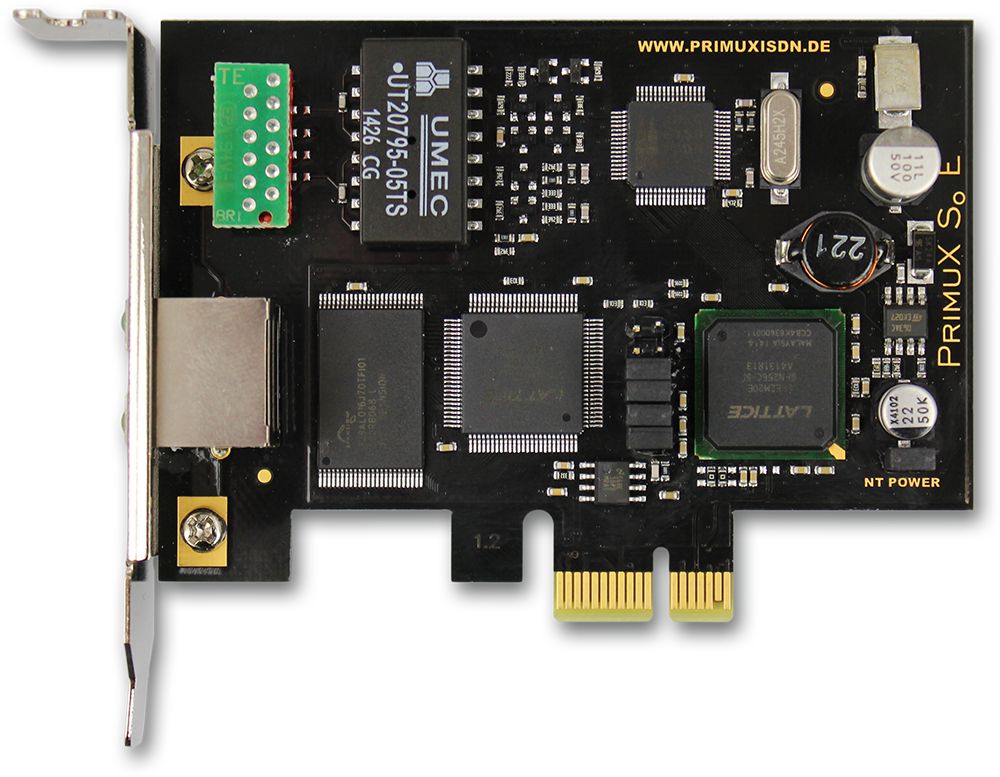 Gerdes PrimuX S0 E+ NT Server Controller PCI-Express mit extra Low-Profile-Blech Gerdes PrimuX S0 E+ NT Server Controller PCI-Express mit extra Low-Profile-Blech