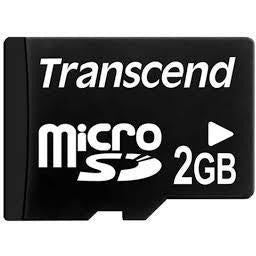 Transcend TS2GUSDC memory card 2 GB MicroSD NAND