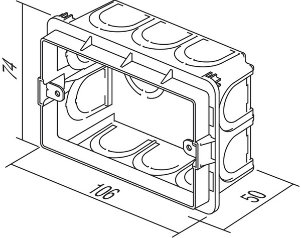 TEM Serie  Unterputz Dosen RECTANGULAR BOX FOR BRICKPM3