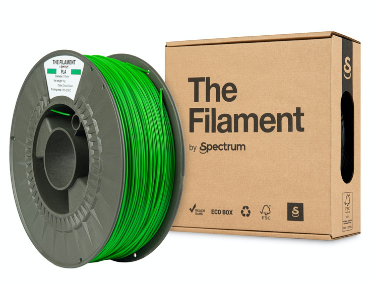 Spectrum Filaments TF-24007 3D printing material Polylactic acid (PLA) Green 1 kg