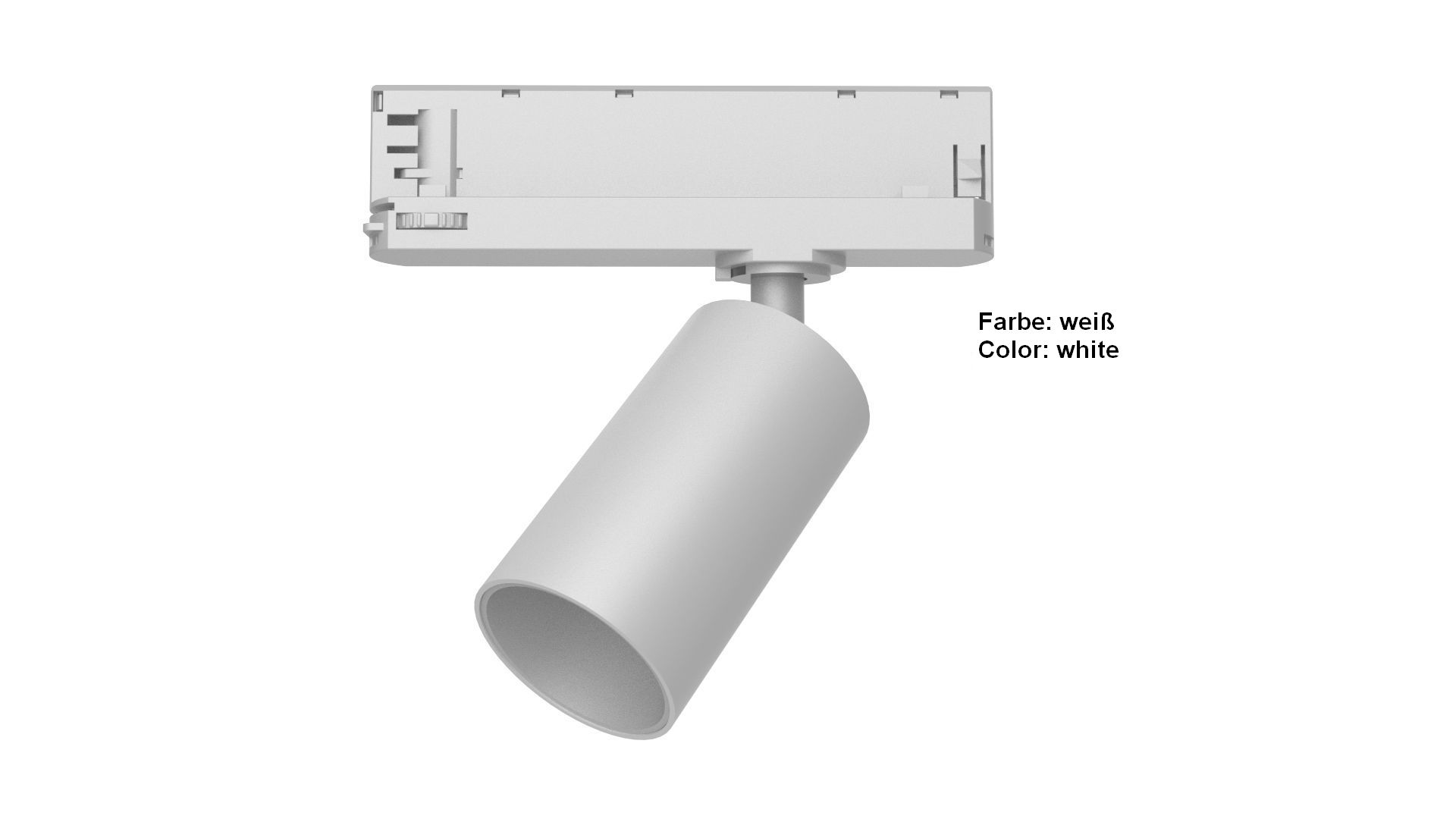 Synergy 21 LED Track-Serie für Stromschiene 3PH VLF-Serie weiß 2700K (Standard integrated Adapter)