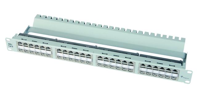 TelegäRtner ModulträGer Patchpanel Incl. 48xAMJ-Kuppl. CAT6