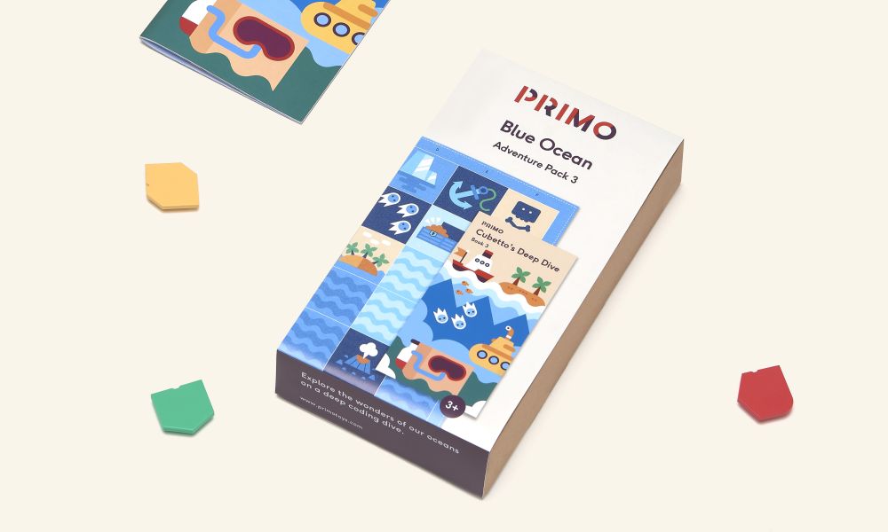 Cubetto MINT Coding Abenteuer Paket "Der blaue Ozean" ab 3 Jahren (Geeignet für Montessori) - Deutsche Version Cubetto MINT Coding Abenteuer Paket "Der blaue Ozean" ab 3 Jahren (Geeignet für Montessori) - Deutsche Version