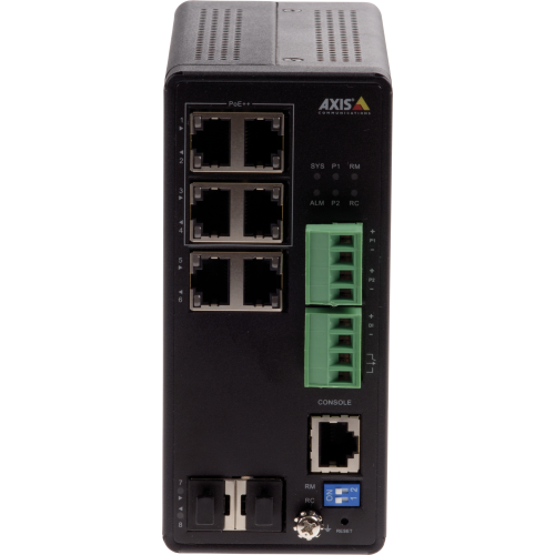 Axis 01633-001 network switch Managed Gigabit Ethernet (10/100/1000) Power over Ethernet (PoE) Black