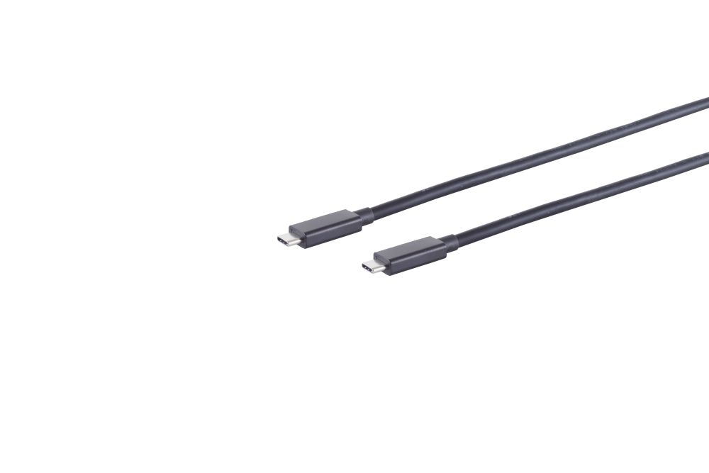 S/CONN maximum connectivity 13-65005 USB cable USB4 Gen 3x2 0.25 m USB C Black