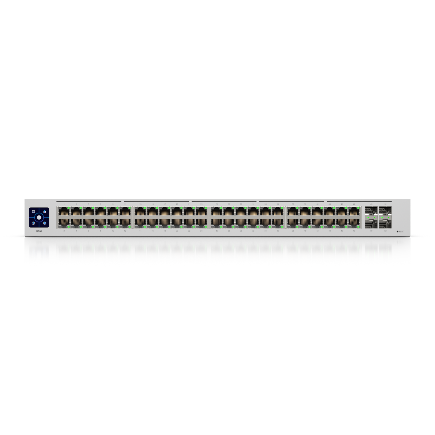Ubiquiti Switch smart managed Layer2 52 Port • 48x GbE • 4x SFP • 19" • Lüfterlos • UniFi • USW-48