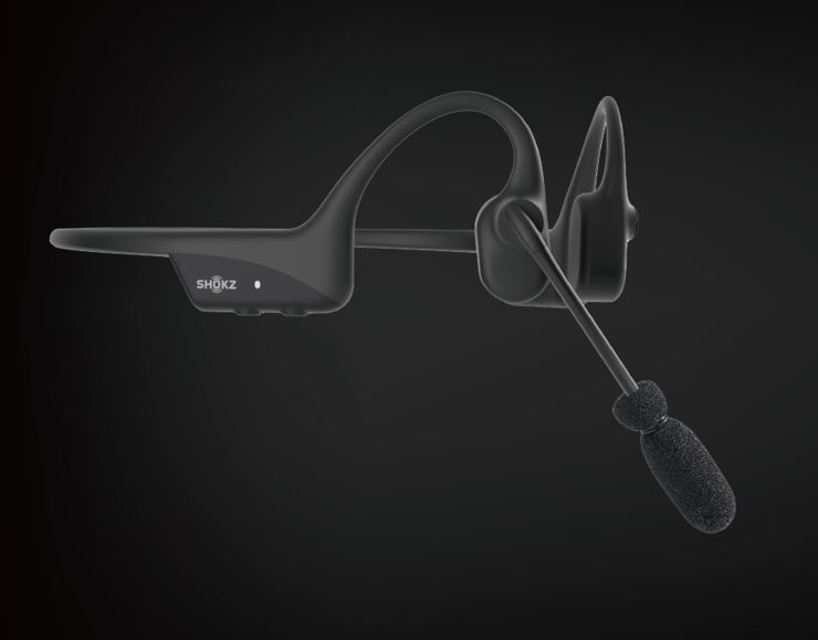 SHOKZ C110-AI-BK-EN headphones/headset Wireless Ear-hook Office/Call center Bluetooth Black