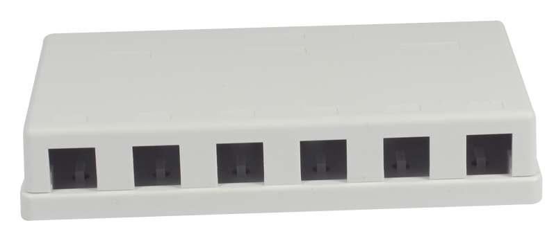 Keystone, Modulträger, Patchpanel für  6x TP-Modul, Aufputz,  weiss(ABS), Synergy 21, Keystone, Modulträger, Patchpanel für  6x TP-Modul, Aufputz,  weiss(ABS), Synergy 21,