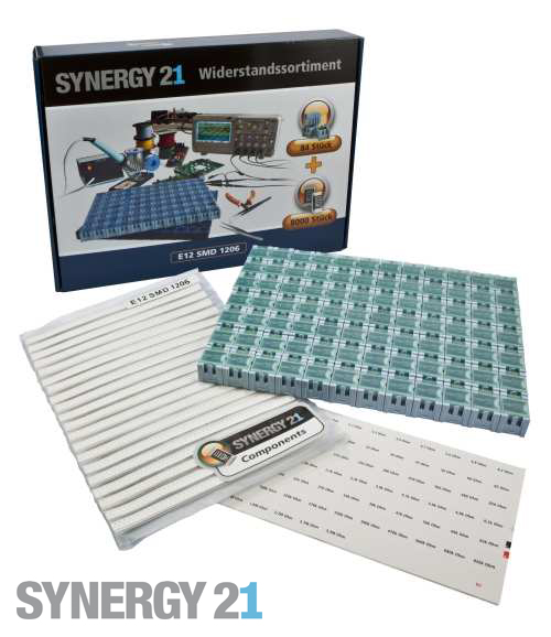 Synergy 21 Widerstandssortiment E12 SMD 1206 1% SET Synergy 21 Widerstandssortiment E12 SMD 1206 1% SET