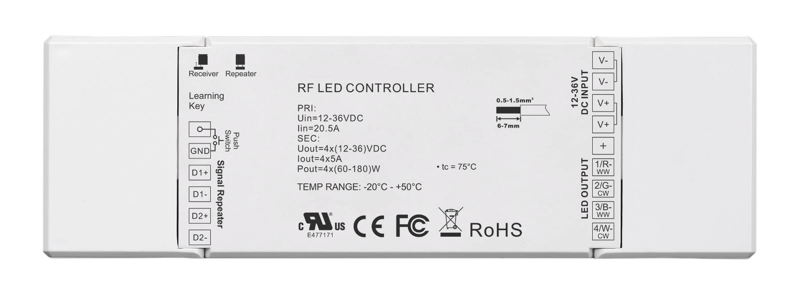 Synergy 21 LED Controller EOS 05 4-Kanal PWM Dimmer