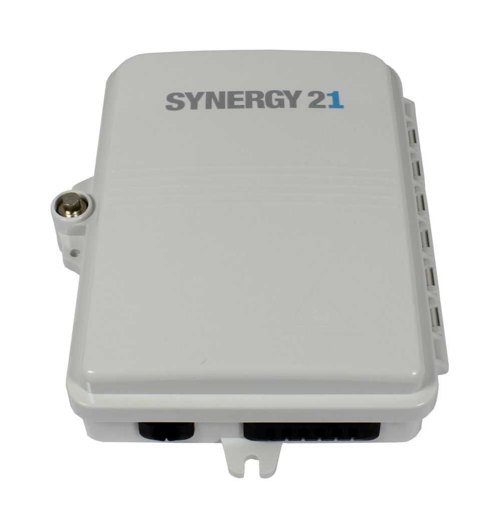 LWL-FTTH Wandgehäuse, IP65, 1xEingang/ 6xAusgang, Synergy 21 LWL-FTTH Wandgehäuse, IP65, 1xEingang/ 6xAusgang, Synergy 21