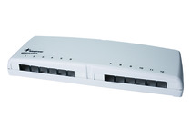 TelegäRtner ModulträGer,Patchpanel,F. 12xAMJ/AMJ-S-Mod./Kupp.,PVC,Tisch/WandgehäUse, (Keystone)
