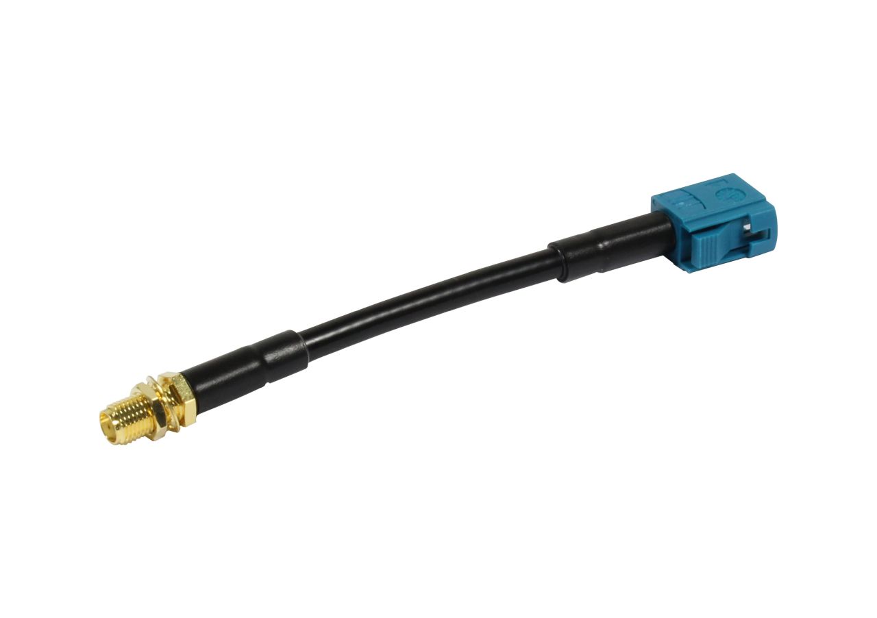 ALLNET Antennen-Kabel LMR-195 SMA(F)  Fakra (F) AquaBlue/Waterblue (Keycode Z) 10cm ALLNET Antennen-Kabel LMR-195 SMA(F)  Fakra (F) AquaBlue/Waterblue (Keycode Z) 10cm