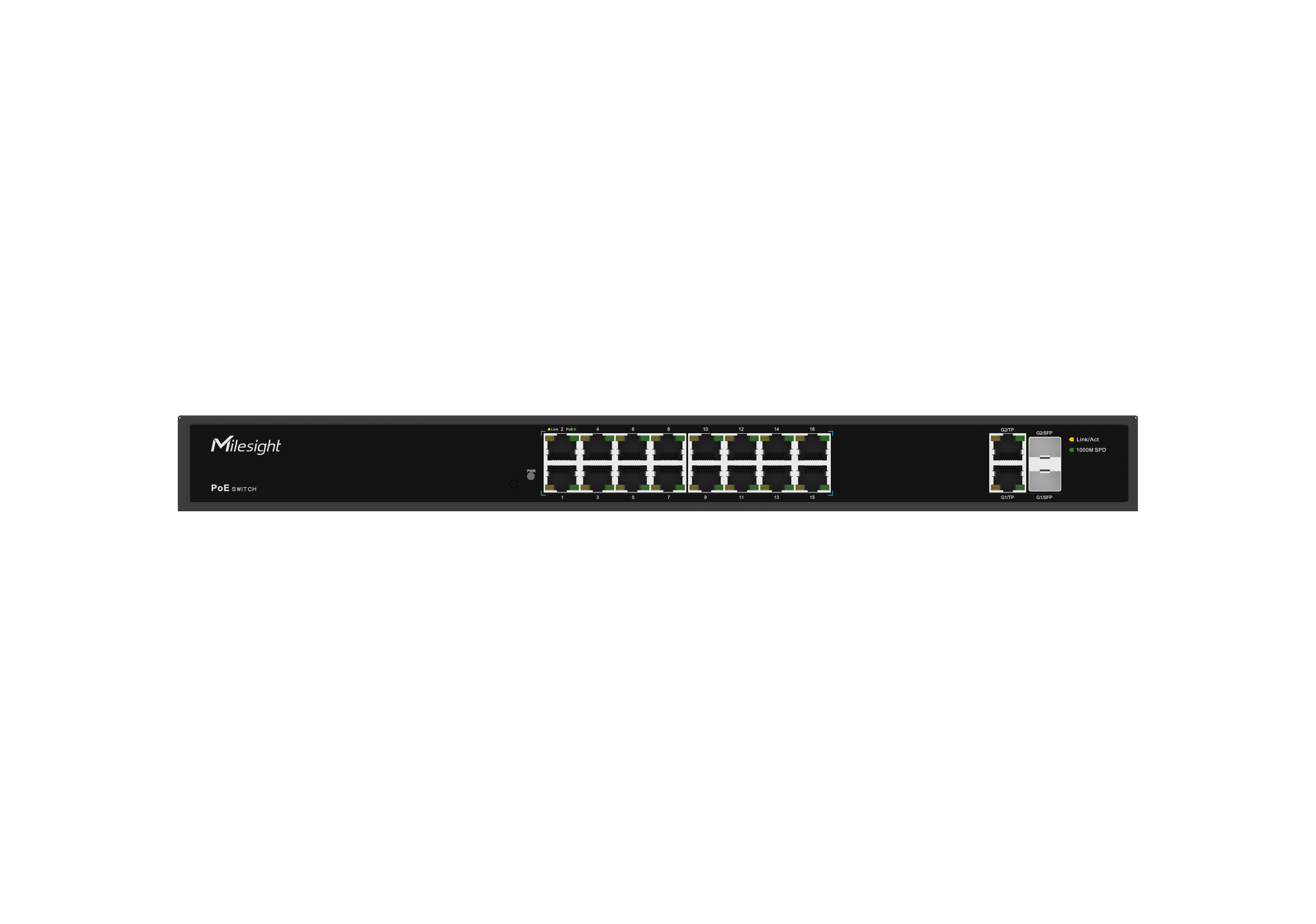 Milesight IoT Milesight 16-Port SFP PoE Switch, MS-S0416-GF