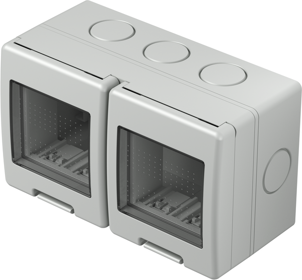 TEM Serie Module AufputzgehäUse IP55 BOX NO CUBOIP55 2x2M GY