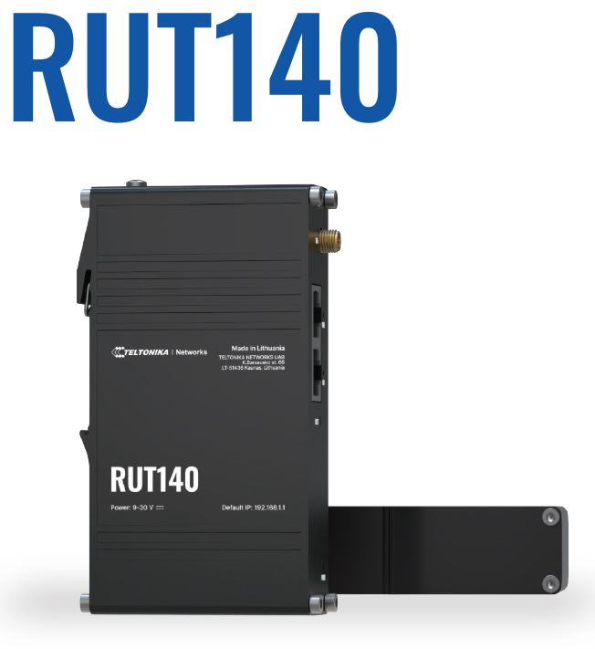 Teltonika Industrial router RUT140 2x RJ45 100Mb/s, IP30