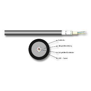 LWL-Kabel 12G, außen/innen,  9/125u, G657A1, LWL-Kabel 12G, außen/innen,  9/125u, G657A1,