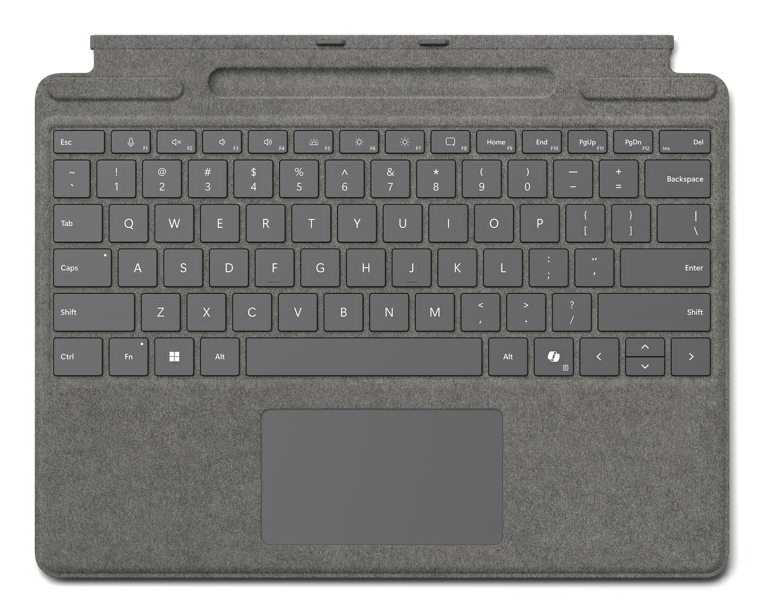 MS Surface Pro Zubehör Type Cover mit Pen Ablage *platinum* - Italien