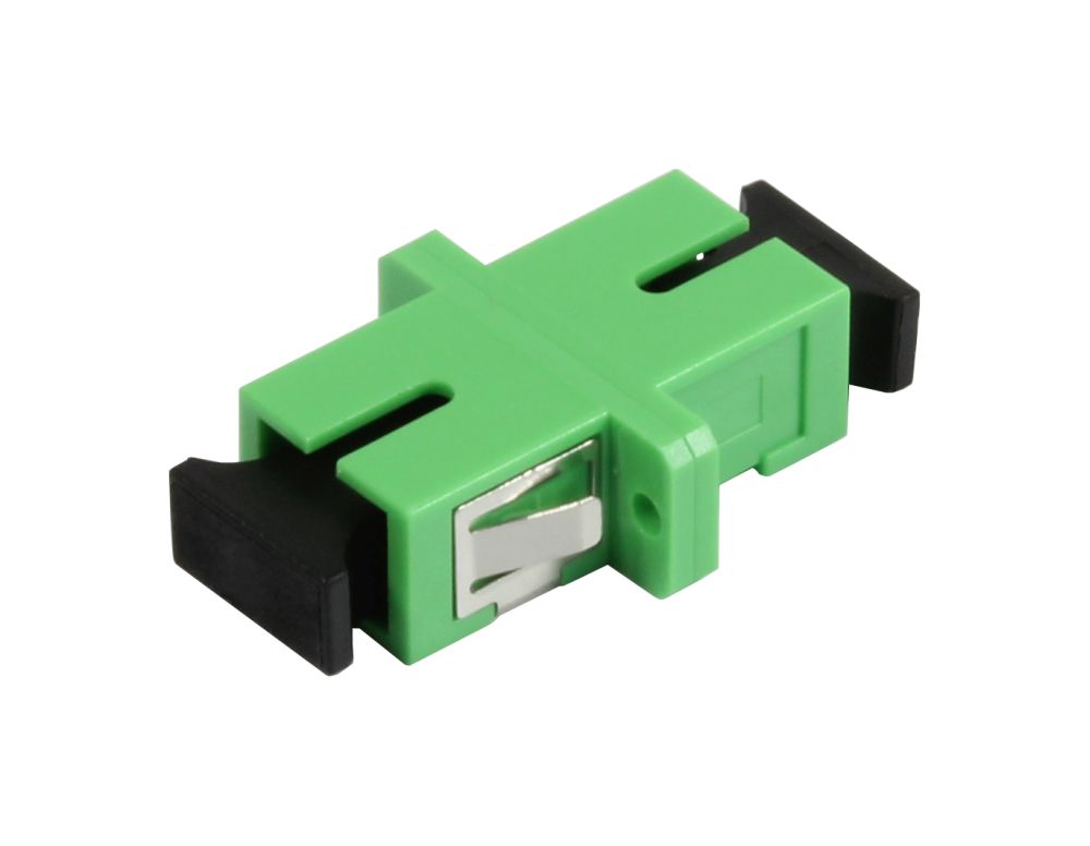 LWL-Kupplung,SC(APC)-Buchse/SC(APC)-Buchse, 9/125u Singlemode, Simplex, PVC, KeramikhüLse, Mit Flansch, Synergy 21