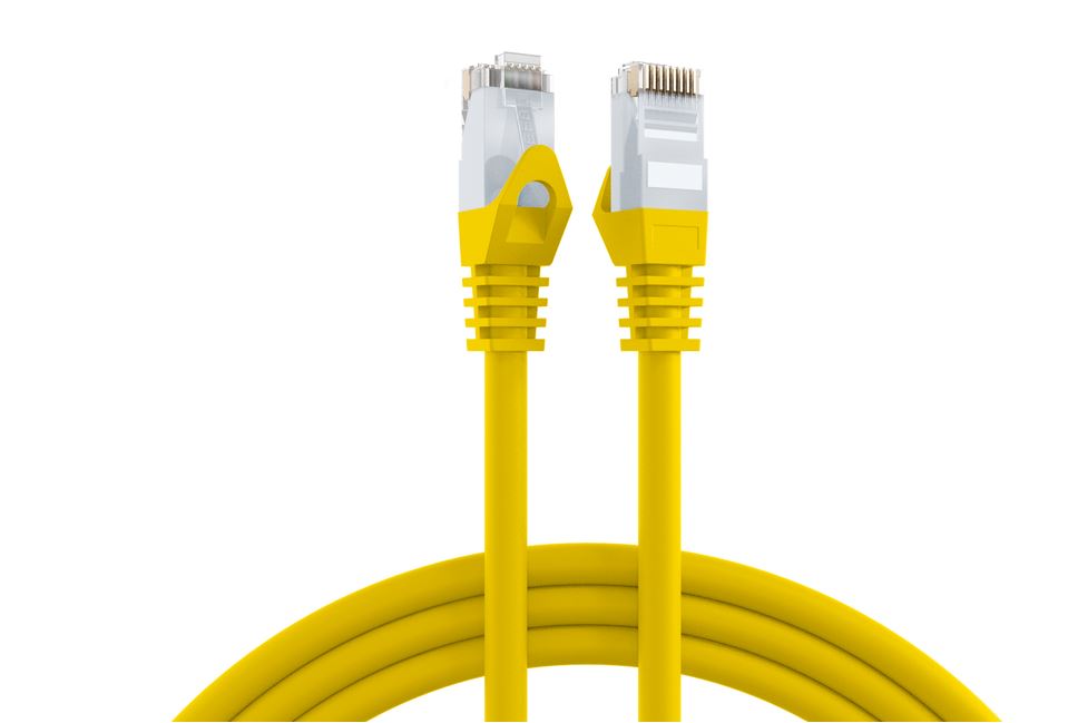 EFB Elektronik 2m Cat6 Patch networking cable Yellow U/UTP (UTP)