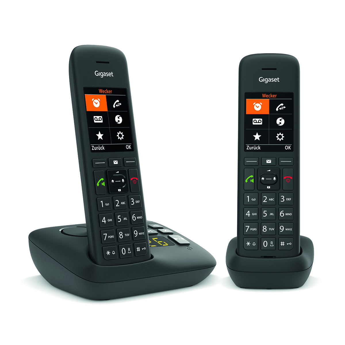 GIGASET C575HX Black 5.8 Cm 2.2 Zoll TFT Farbdisplay Freisprechen Telefonbuch HD Voice Fr DECT Basisstationen Und Router