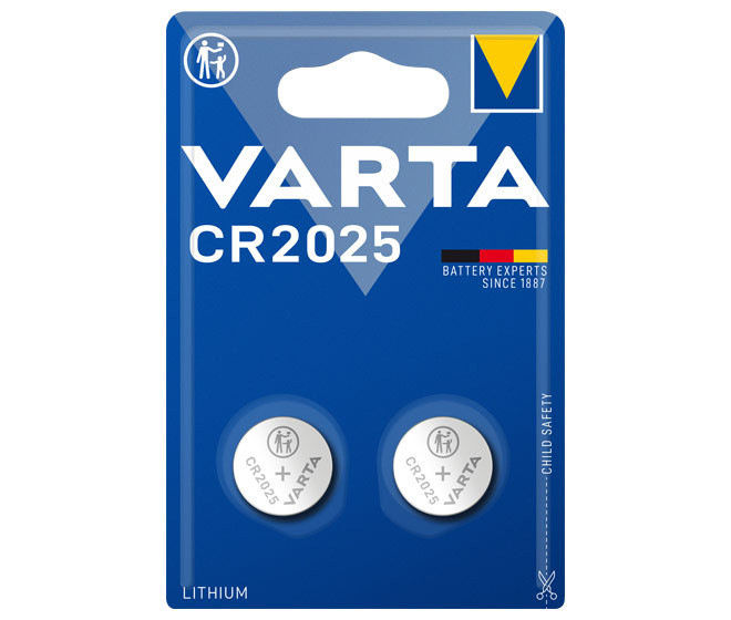 Batterie Knopfzelle CR2025 *Varta* 2-Pack Batterie Knopfzelle CR2025 *Varta* 2-Pack