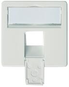 TelegäRtner Dose, Zentralplatte, 50x50mm FüR 1xRJ45, Alpinweiss