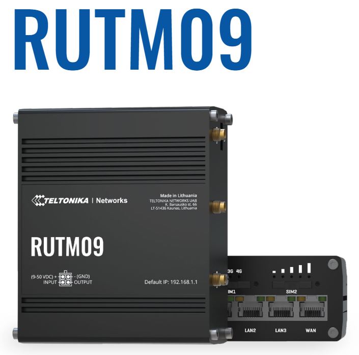 Teltonika RUTM09 wired router Gigabit Ethernet Black