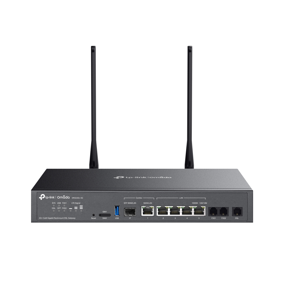 TP-Link - DR3220v-4G Gigabit Rackmount DSL Gateway