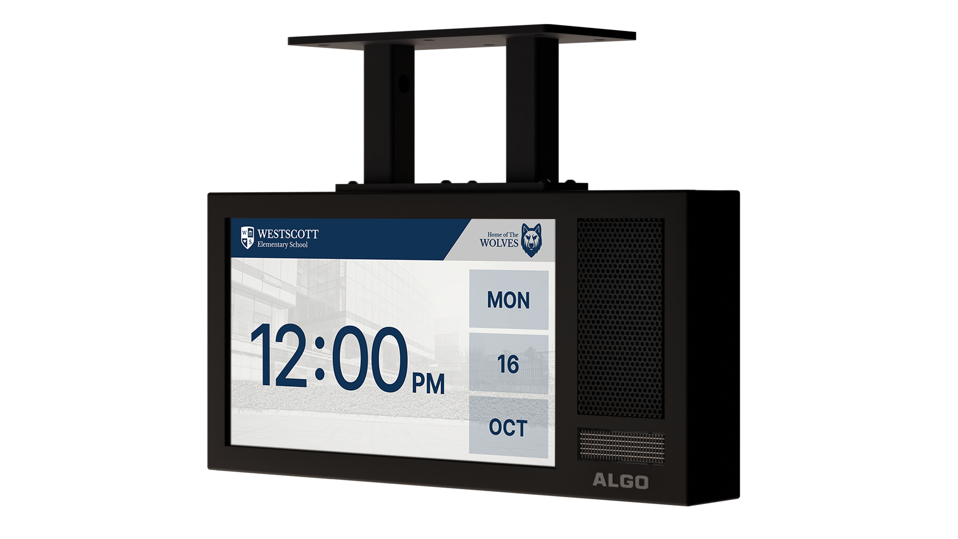 ALGO 8420 IP DIGITAL DISPLAY WITH SPEAKER - DUAL SIDED