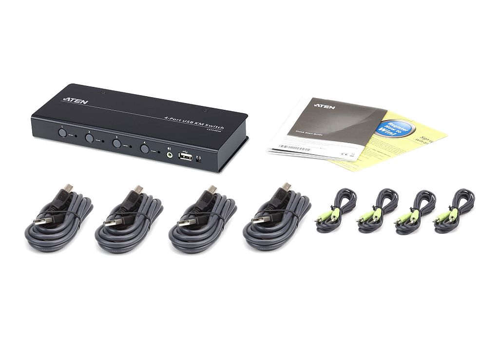 Aten USB Boundless 4-Port KM Switch