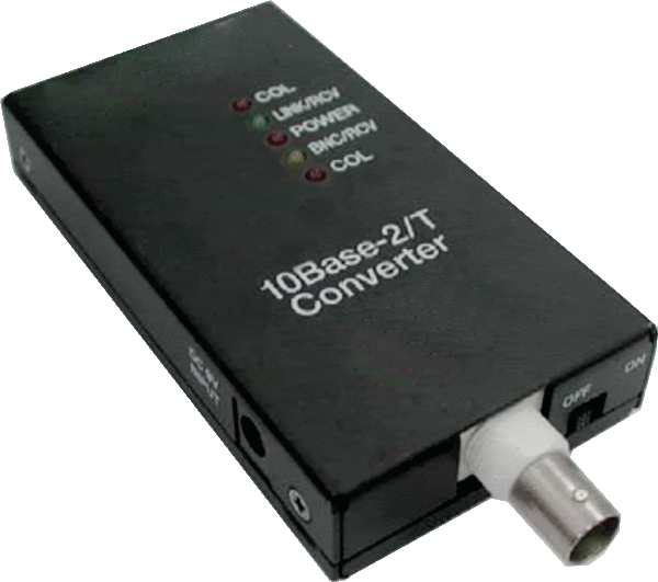 ALLNET media converter 10BASE-T/10BASE2 to BNC "ALL0500v3" DC 12VDC