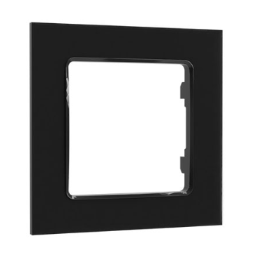 Shelly · Unterputz Zubehör · "Wall Frame 1" · Wandtaster Rahmen · 1-fach · Schwarz Shelly · Unterputz Zubehör · "Wall Frame 1" · Wandtaster Rahmen · 1-fach · Schwarz