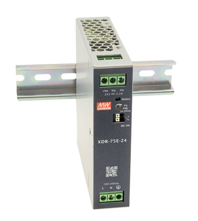 Synergy 21 Netzteil - 12V 75W Mean Well Hutschiene / XDR-Serie