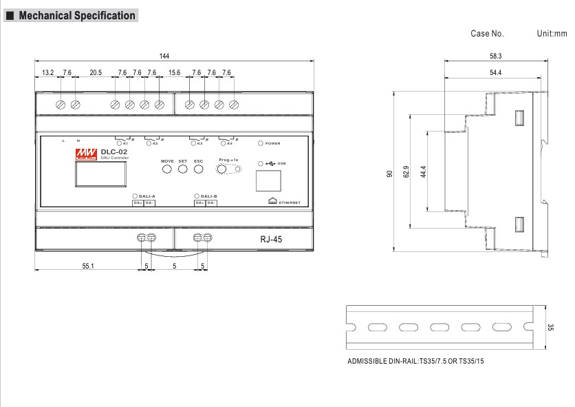 Synergy 21 Netzteil - DALI Controller 2 Kanal Mean Well