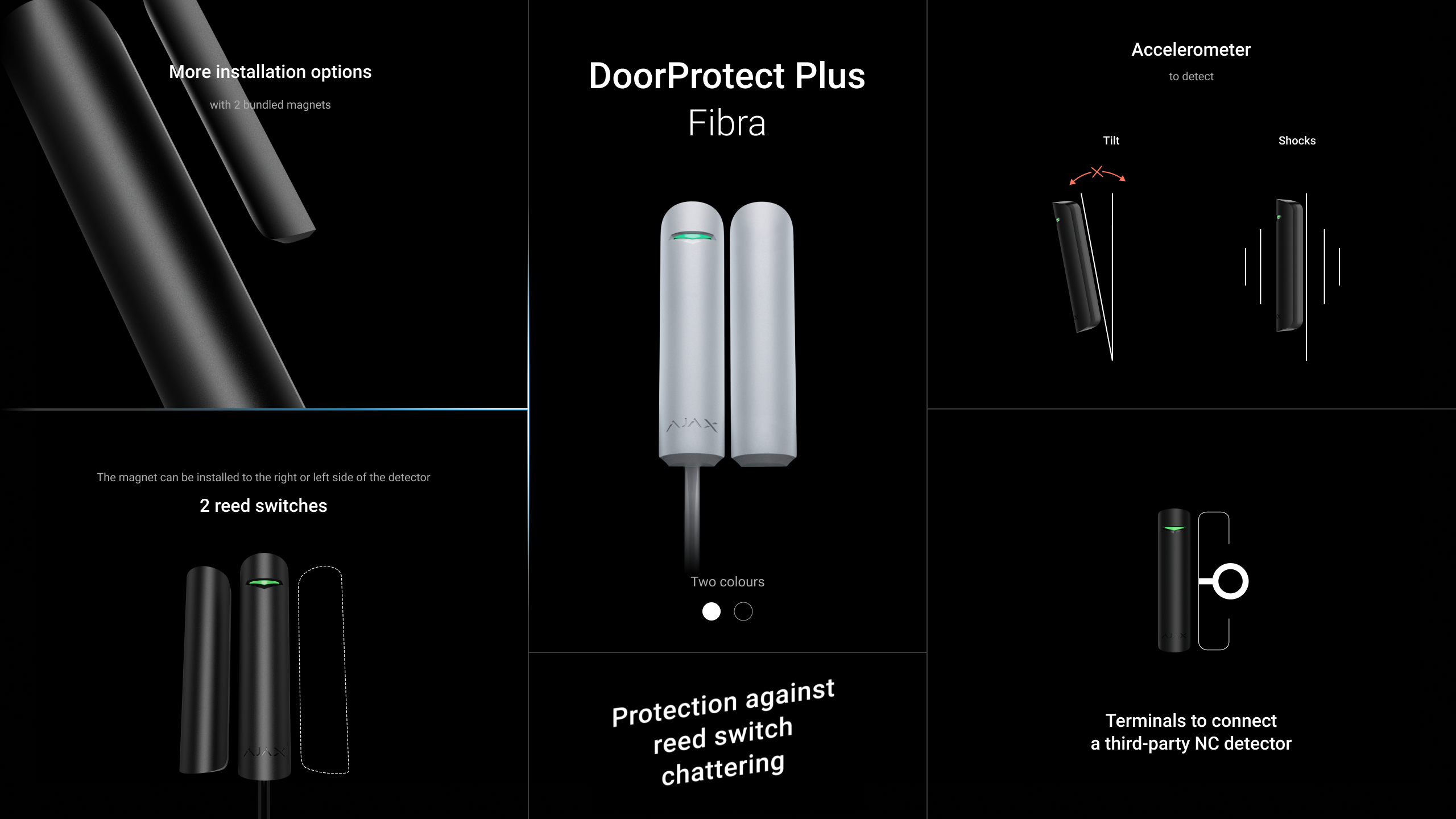 AJAX Superior Intrusion Protection • DoorProtect Plus Fibra • Wired • White